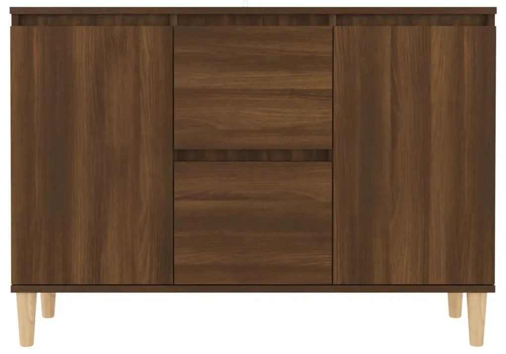 vidaXL Μπουφές Καφέ Δρυς 101 x 35 x 70 εκ. από Επεξεργασμένο Ξύλο