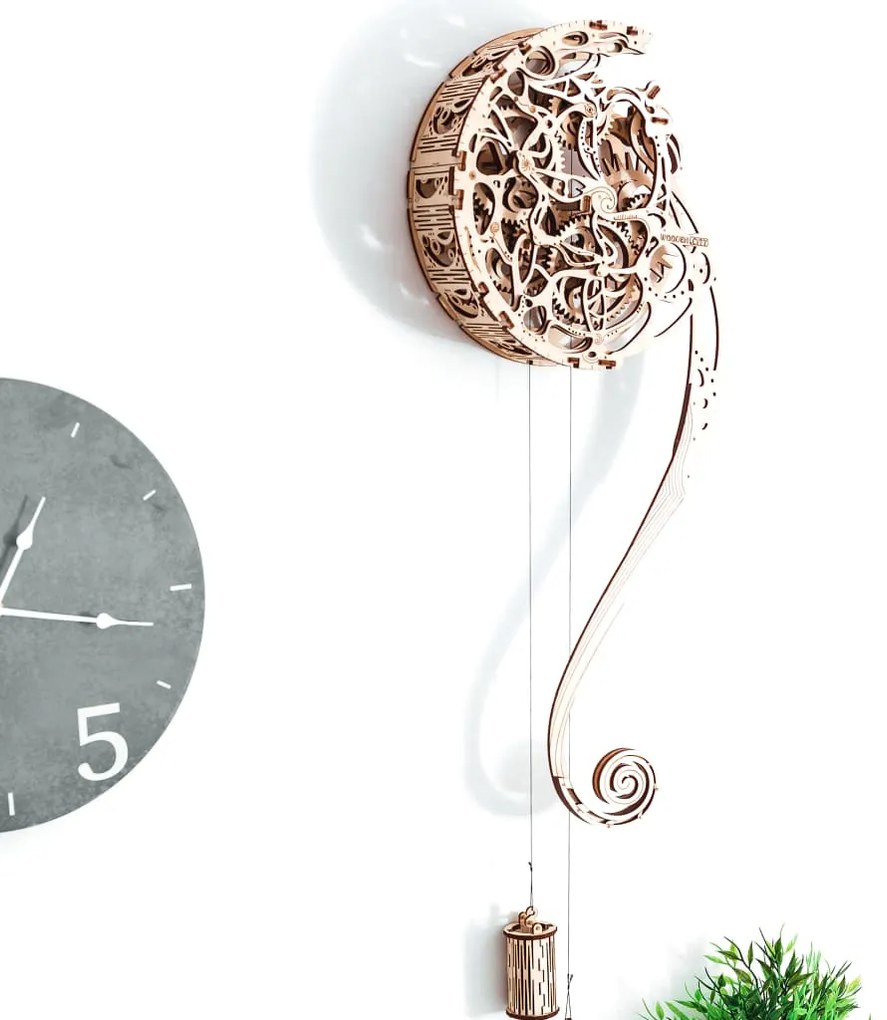 WOODEN CITY 425881  Wooden Scale Model Kit Pendulum Clock