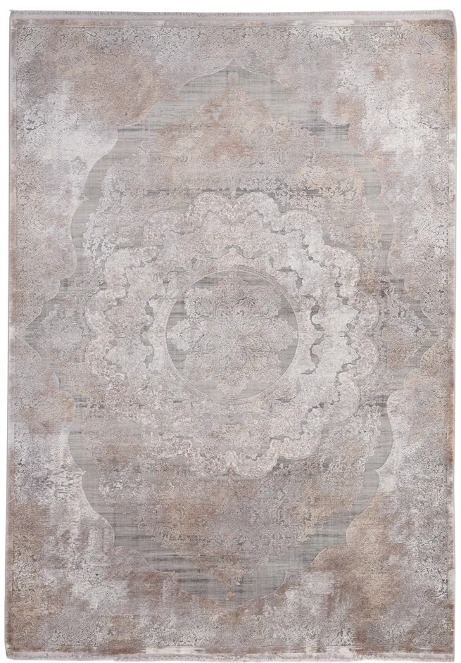 Χαλί Bamboo Silk 6864A L.GREY D.BEIGE Royal Carpet - 100 x 160 cm - 11BAM6864A.100160 - 11BAM6864A.100160