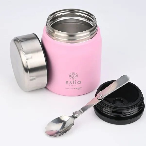 Estia Θερμός Φαγητοδοχείο Lunch Pot Save The Aegean 0.5lt Blossom Rose 01-21665