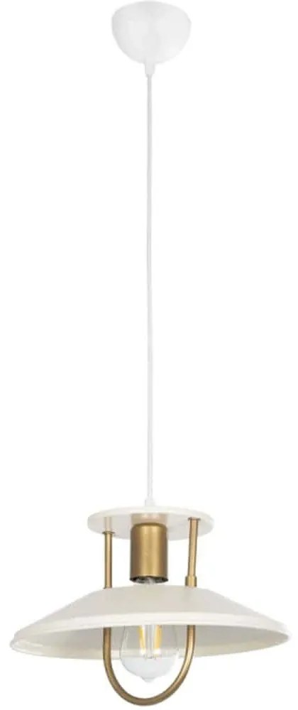 Φωτιστικό Οροφής Billa 203-0041 30,5x30,5x20cm 1xE27 White-Gold GloboStar