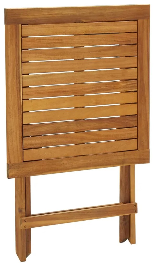 vidaXL Σετ Επίπλων Bistro Πτυσσόμενο 3 τεμ. Ξύλο Ακακίας με Μαξιλάρια