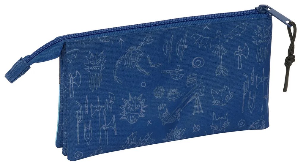 Κασετίνα Safta Σκούρο μπλε 22 x 12 x 3 cm