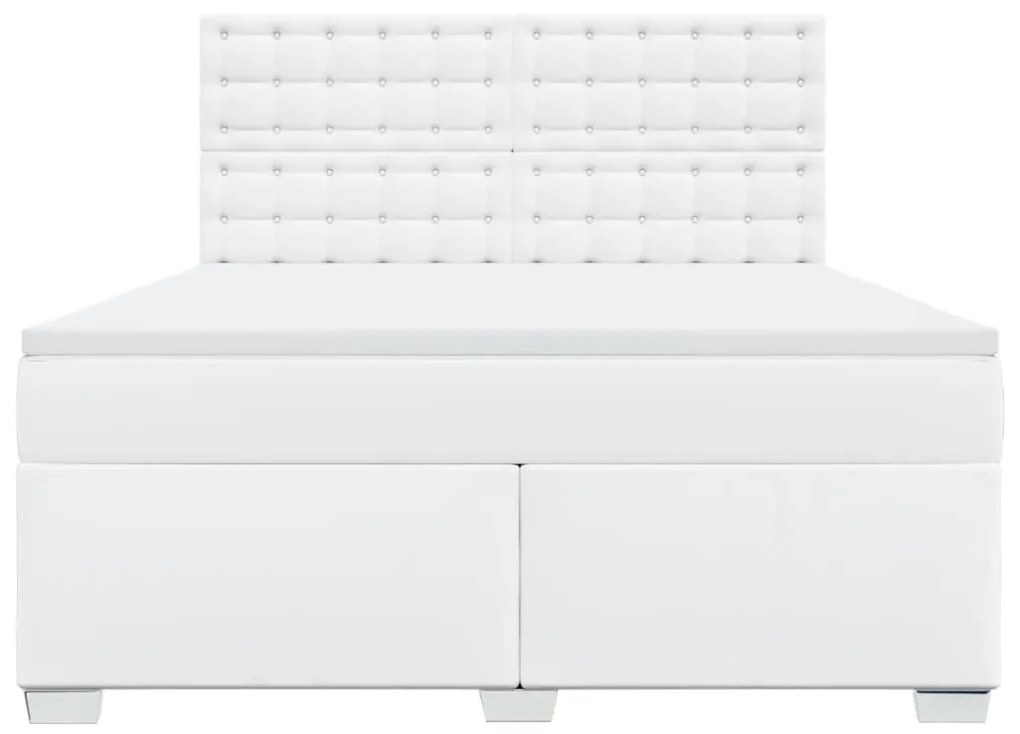 ΚΡΕΒΑΤΙ BOXSPRING ΜΕ ΣΤΡΩΜΑ ΛΕΥΚΟ 180X200 ΕΚ. ΣΥΝΘΕΤΙΚΟ ΔΕΡΜΑ 3293033