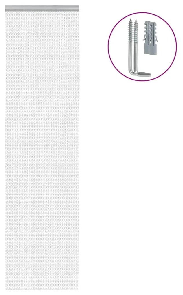 vidaXL Σήτα Πόρτας Αλυσιδωτή 56x186 εκ. από Αλουμίνιο