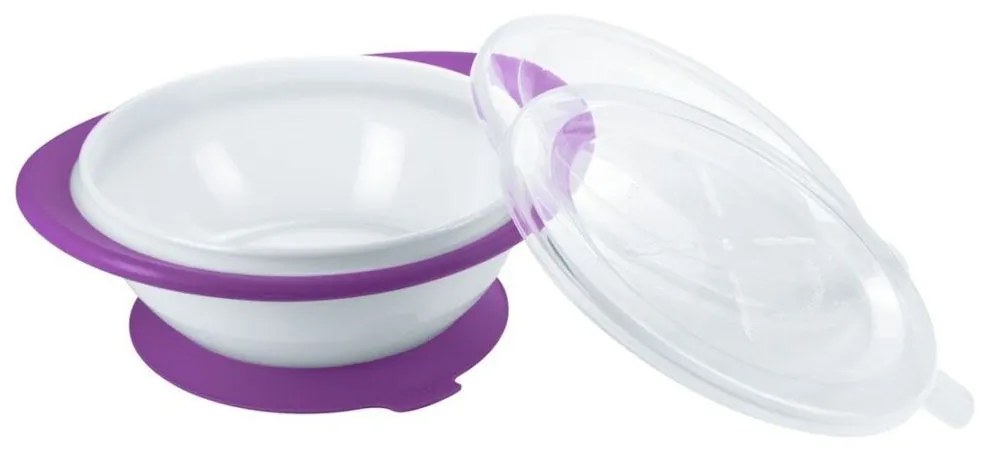 Μπωλ Βρεφικό Easy Learning Bowl 10255192 6m+ Purple Nuk 1 τμχ Πολυπροπυλένιο