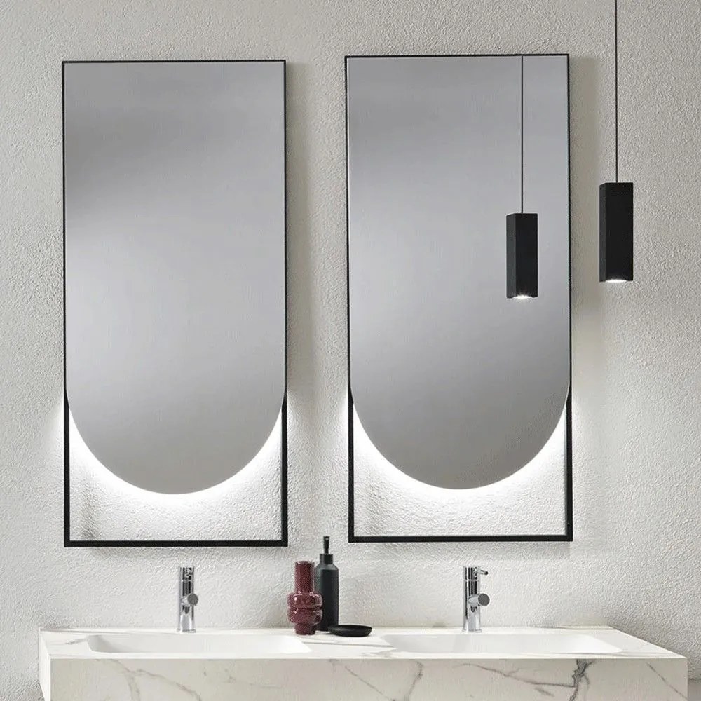 Καθρέπτης Τοίχου Ghost SP.GHOST55X110 55x110cm Led 2,15W 4000K Black Bluelife Metal,Abs