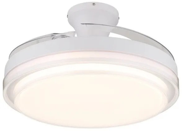Ανεμιστήρας Οροφής LED 40W Λευκό Dimmable Αναδιπλούμενα Πτερύγια Beliz 03656 Globo Lighting-3656-Λευκό 3656