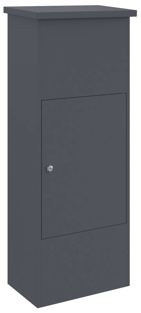 vidaXL Θυρίδα Πακέτων Ανθρακί 44.5 x 29 x 110.5 εκ Ατσάλι