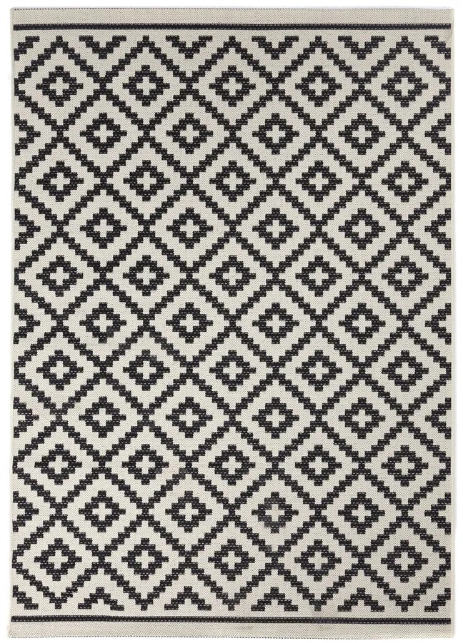 Ψάθα Flox BLACK 721W Royal Carpet - 160 x 235 cm - 16FLO721WB.160235