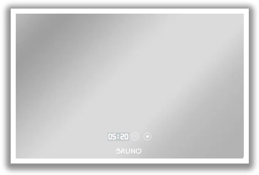 BRUNO καθρέφτης μπάνιου LED BRN-0203, ορθογώνιος, 24W, 60x80cm, IP67