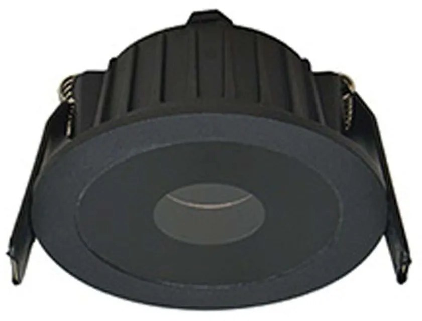 Σποτ Χωνευτό S110 Φ8x4cm Led 440Lm 6W 3000K Black Round