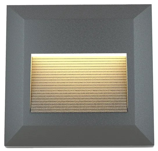 Φωτιστικό τοίχου Salmon LED 2W 3CCT Outdoor Wall Lamp Anthracite CCT D:12.4cmx12.4cm (80201840) - 1.5W - 20W - 80201840