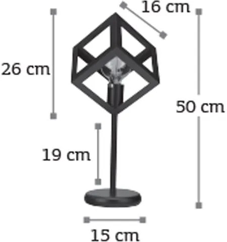 Επιτραπέζιο φωτιστικό InLight 3442-Μαύρο