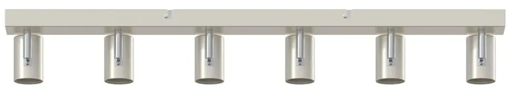 vidaXL Σποτ οροφής Βουρτσισμένο νικέλιο 73 x 6.5 x 11.5 εκ Ατσάλι