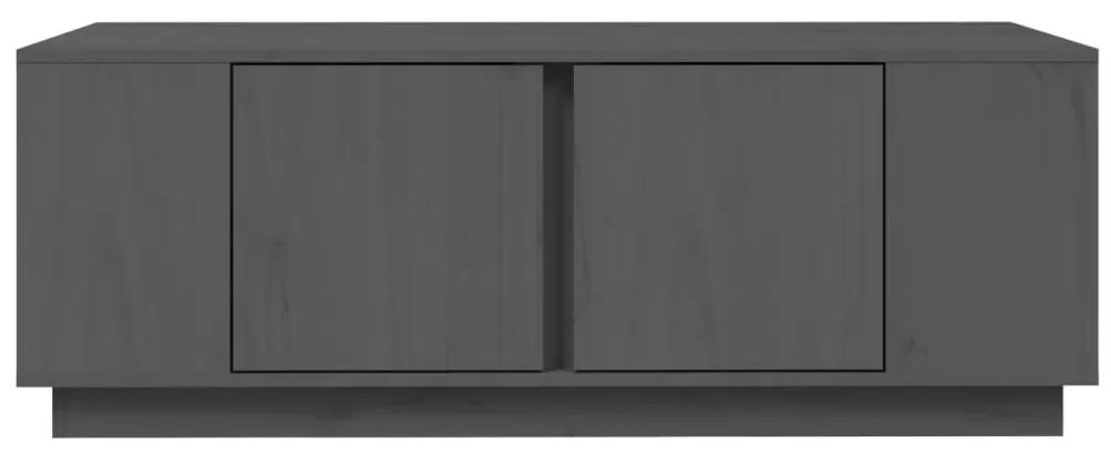 vidaXL Τραπεζάκι Σαλονιού Γκρι 110 x 50 x 40 εκ. από Μασίφ Ξύλο Πεύκου