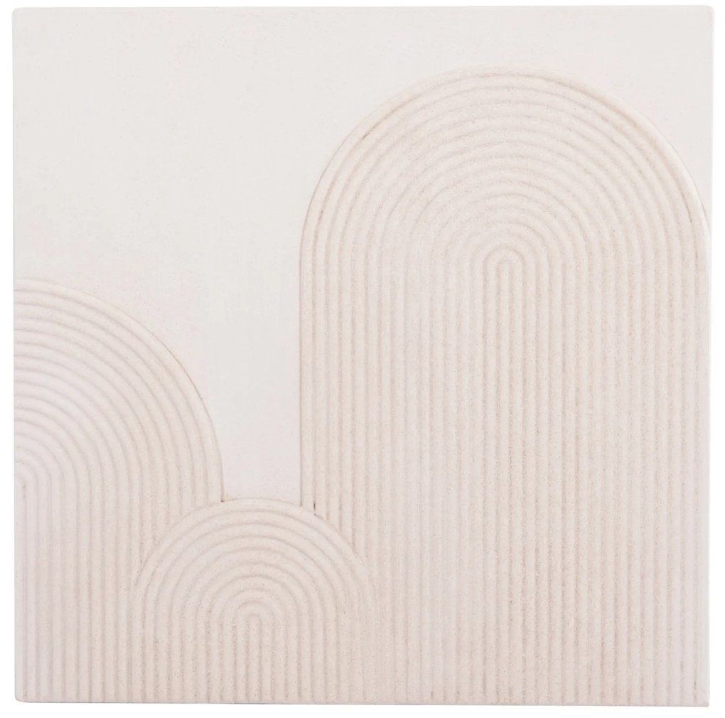 ΠΙΝΑΚΑΣ ΤΕΤΡΑΓΩΝΟΣ ΣΕΙΡΑ SANTORINI HM4517 MDF ΣΕ ΥΠΟΛΕΥΚΟ ΧΡΩΜΑ 80x4,5(πάχος)x80Υεκ.