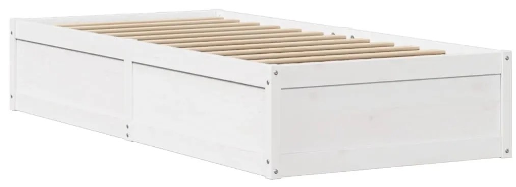 vidaXL Σκελετός Κρεβ. Χωρίς Στρώμα Λευκό 90x190 εκ Μασίφ Πεύκο