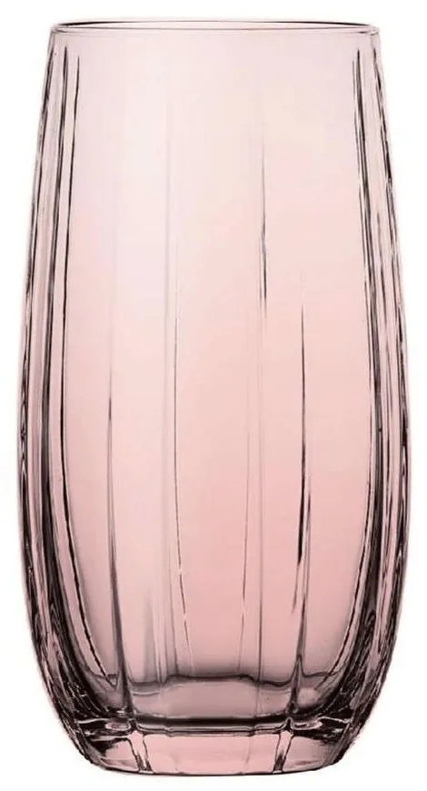 Ποτήρι Νερού Linka SP420415G6P 500ml Pink Espiel Glass