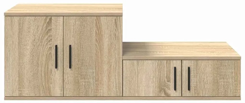 vidaXL Ντουλάπι αποθήκευσης 2 pcs Δρύς Sonoma 108 x 41 x 40 εκ