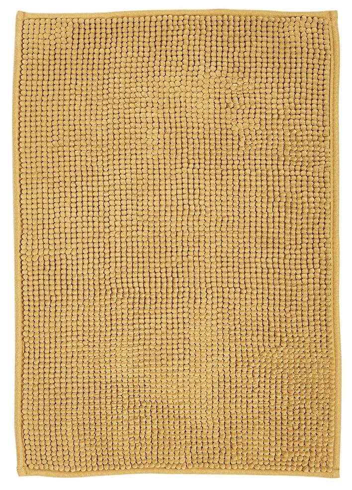 Πατάκια μπάνιου Today  Tapis Bubble 60/40 Polyester TODAY Essential Ocre