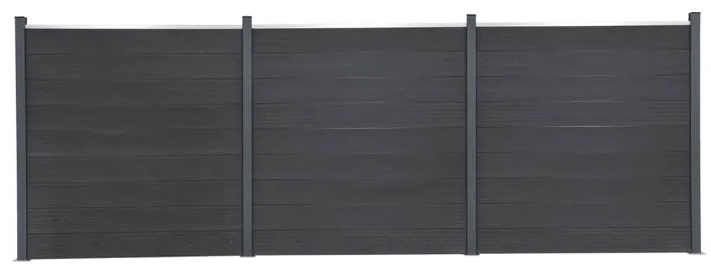 vidaXL Σετ Πάνελ Περίφραξης Γκρι 526 x 186 εκ. από WPC