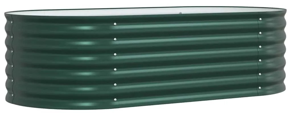 vidaXL Υπερυψωμένη Ζαρντινιέρα Πράσινο 160 x 80 x 44 cm Ατσάλι