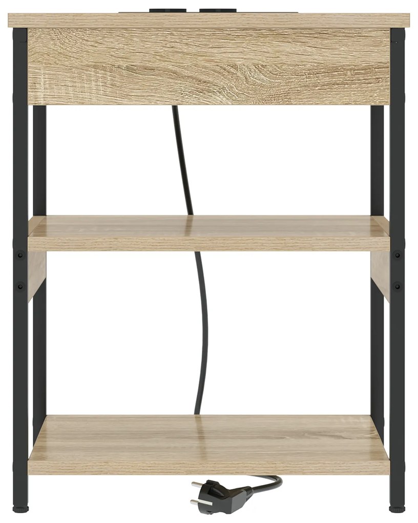 vidaXL Κομοδίνο Sonoma Δρυς 41 x 31 x 51 εκ. Επεξεργασμένο ξύλο