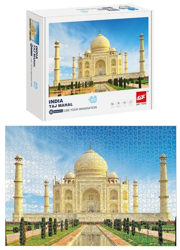 Παζλ 1000τμχ Taj Mahal India Σε Κουτί 20x5x25εκ. Toy Markt 69-1755