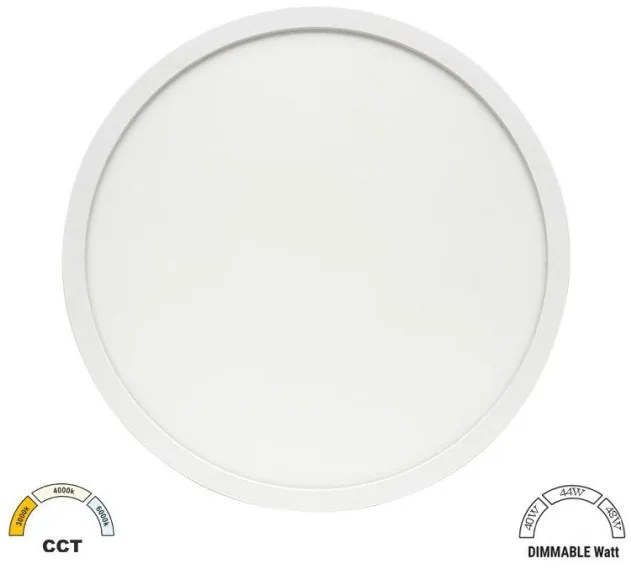 Φωτιστικό Οροφής Πάνελ LED 340W/44W/408W IP40 3CCT Φ58,3cm Lumen-21-583480-Λευκό 21-583480