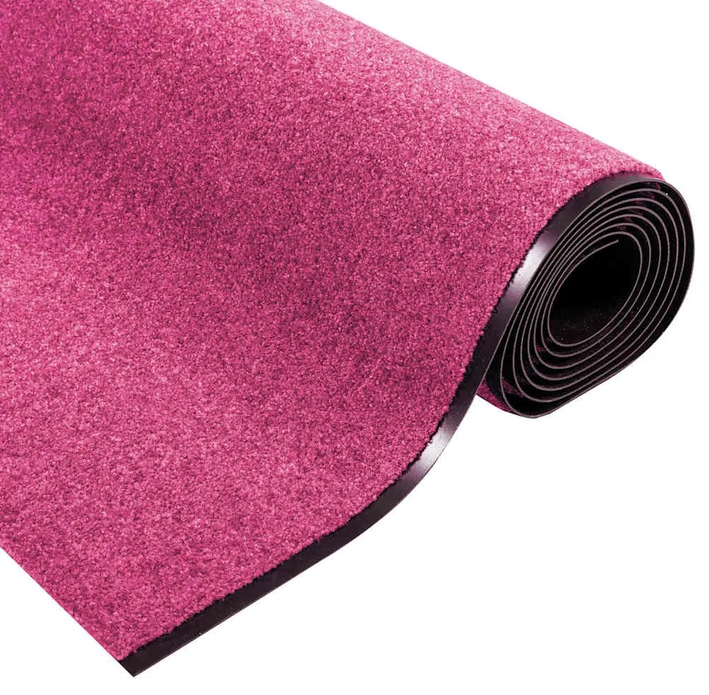 vidaXL Χαλάκι Εξώπορτας Ροζ και Μαύρο 120 x 400 cm Πολυαμίδιο και PVC