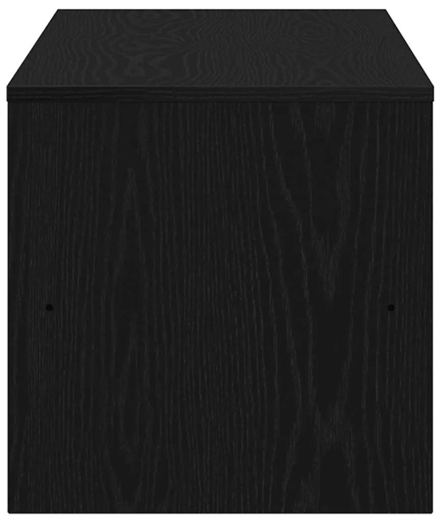 ντουλάπι τηλεόρασης Μαύρη βελανιδιά 120x40x40 cm - Μαύρο