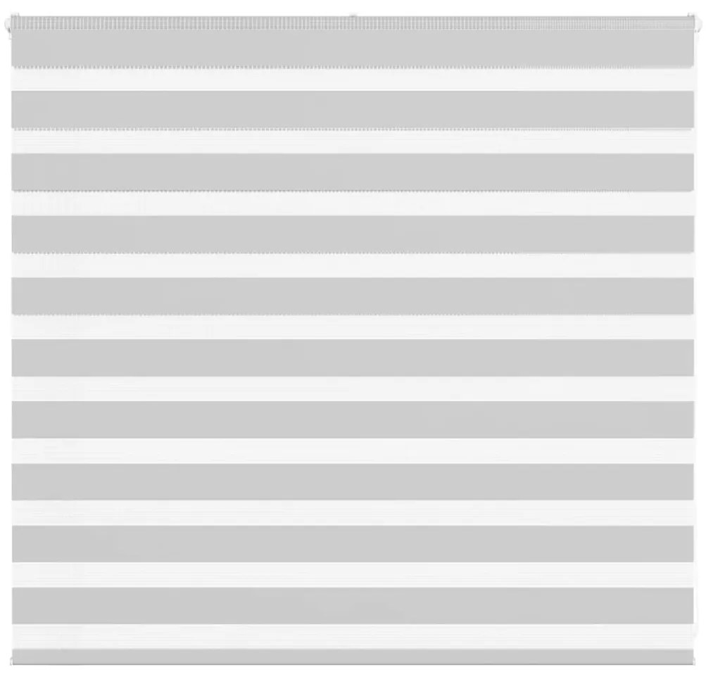 vidaXL Ζέβρα τυφλή Ανοιχτό Γκρι Πλάτος υφάσματος 160,9 εκ. Πολυεστέρας