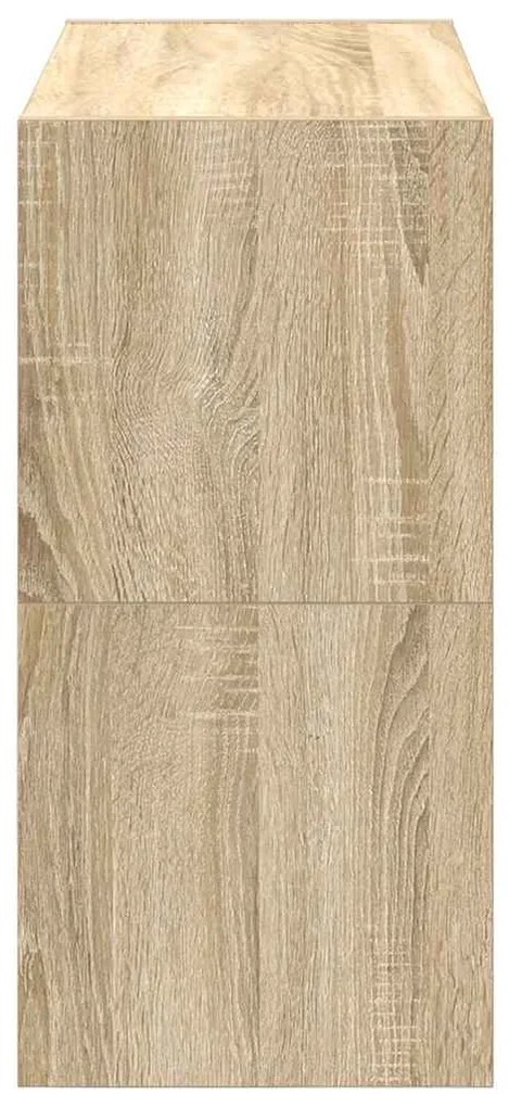 vidaXL Ράφια παπουτσιών 2 τμχ στοιβαζόμενα Sonoma Oak 60x30x30,5 cm