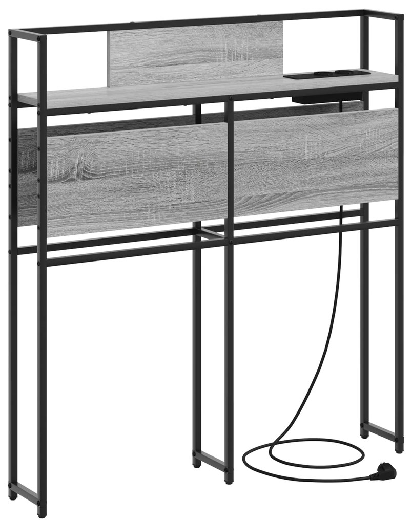 vidaXL Κεφαλάρι Αποθήκης Γκρι sonoma 100 cm Επεξεργασμένο ξύλο