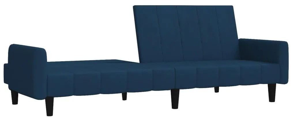 Καναπές Κρεβάτι Διθέσιος Μπλε Βελούδινος - Μπλε