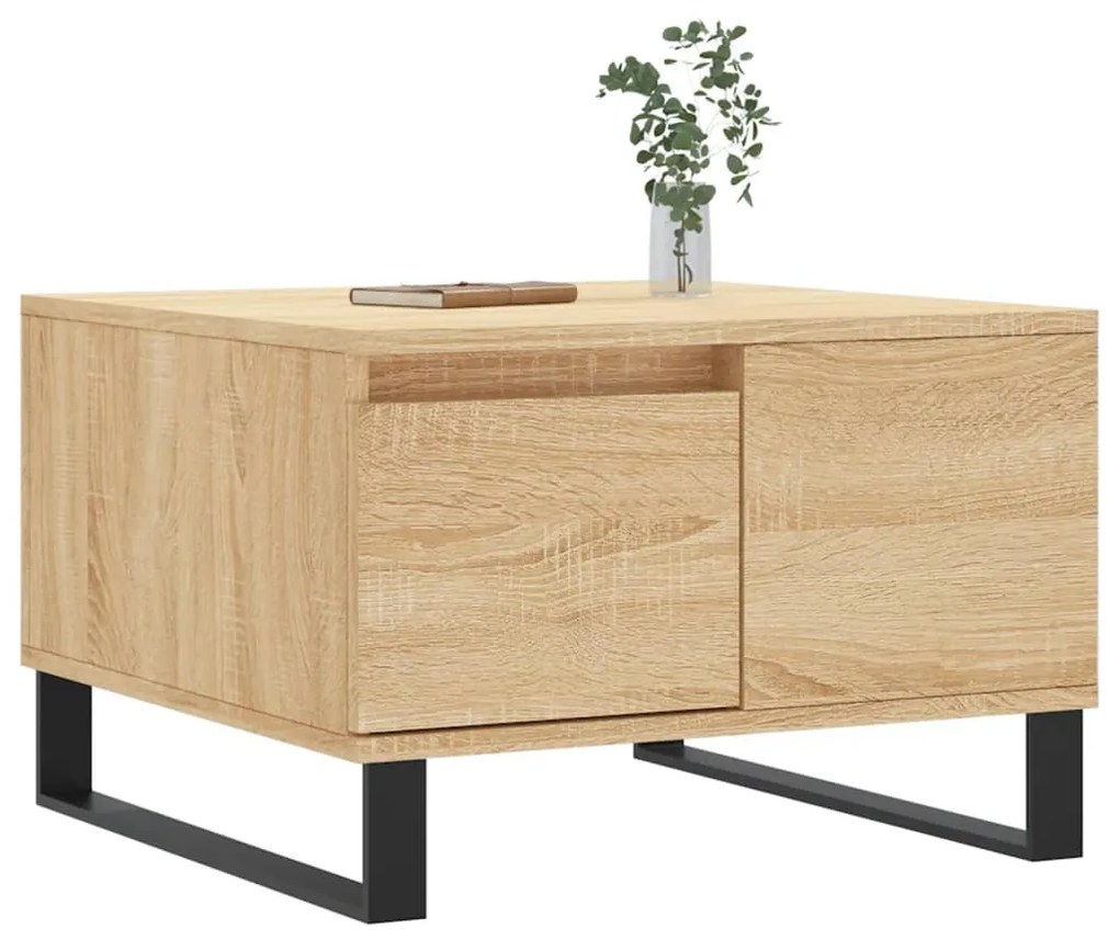 vidaXL Τραπεζάκι Σαλονιού Sonoma Δρυς 55x55x36,5εκ. Επεξεργασμένο Ξύλο