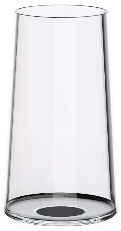Σετ 2 κρυστάλλινων ποτηριών σαμπάνιας Trebonn SplitGlass 2025130, 320 ml, Ø7.8x12.5 cm, Modular system, Μαύρο