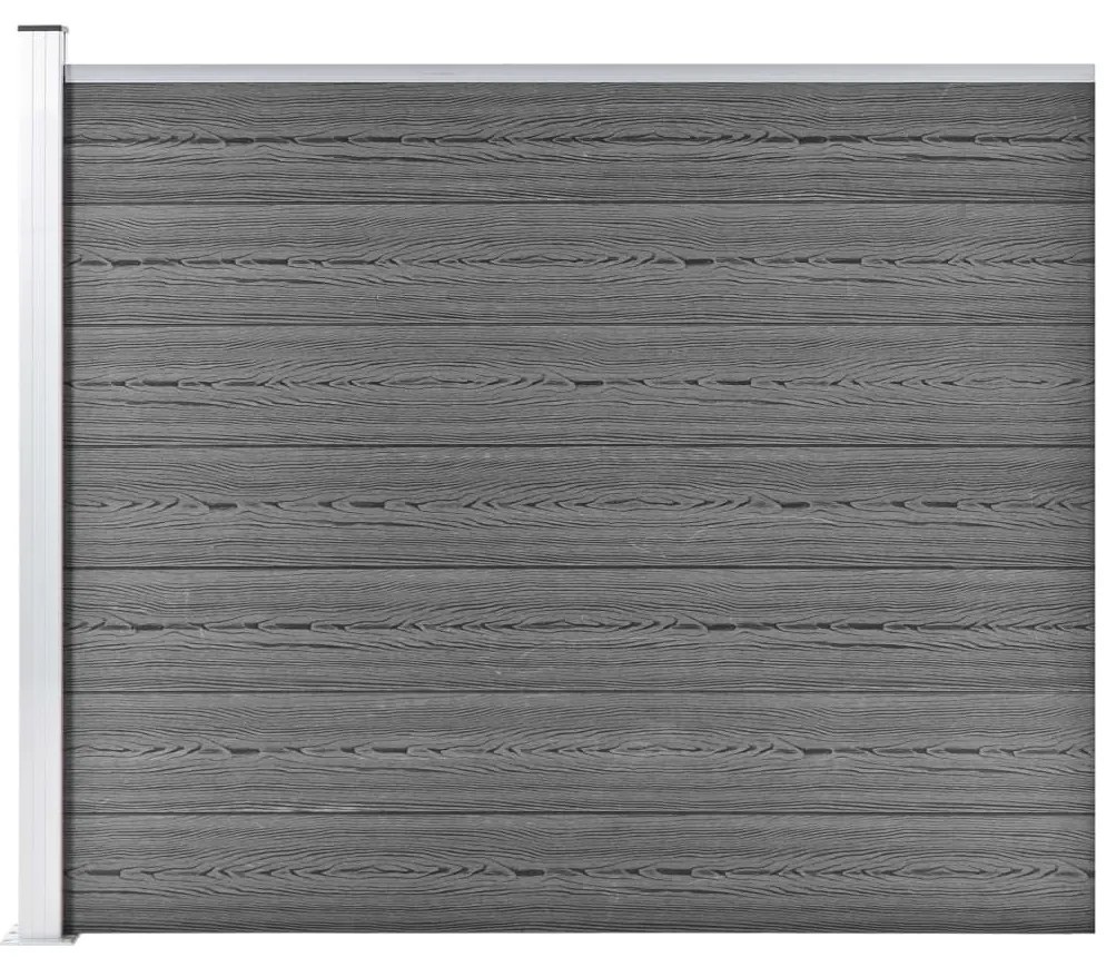 vidaXL Πάνελ Περίφραξης Γκρι 175 x 146 εκ. από WPC