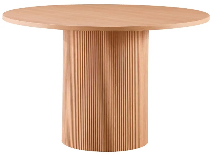 Τραπέζι Mesa pakoworld MDF σε Oak απόχρωση Φ120x75εκ