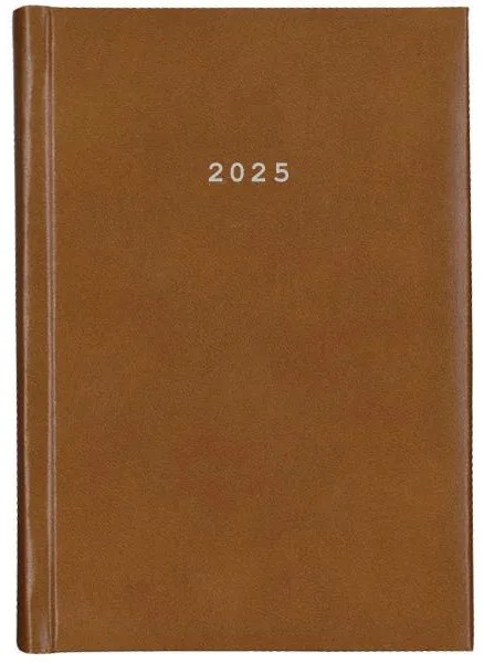 Next ημερολόγιο 2025 prestige ημερήσιο δετό καφέ ανοιχτό 17x25εκ.  τμχ.