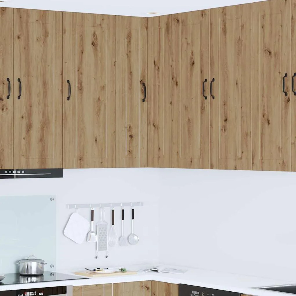 vidaXL Κρεμαστό ντουλάπι κουζίνας Artisan Oak 57 x 57 x 100 εκ.