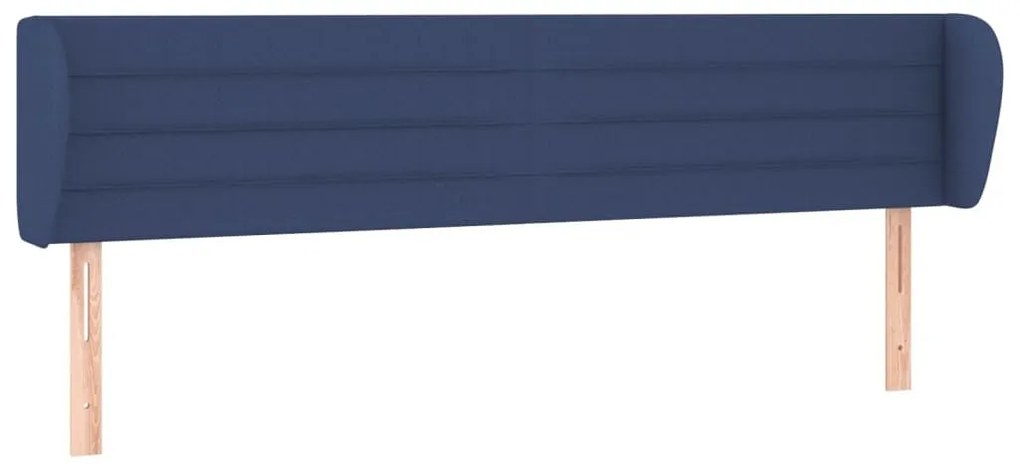 Κεφαλάρι με Πτερύγια Μπλε 163x23x78/88 εκ. Υφασμάτινο - Μπλε