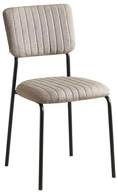 Καρέκλα Τραπεζαρίας Α10 Fylliana Χακί με Μεταλλικό σκελετό 53x43x84εκ. 4αδα 53x43x84 εκ.