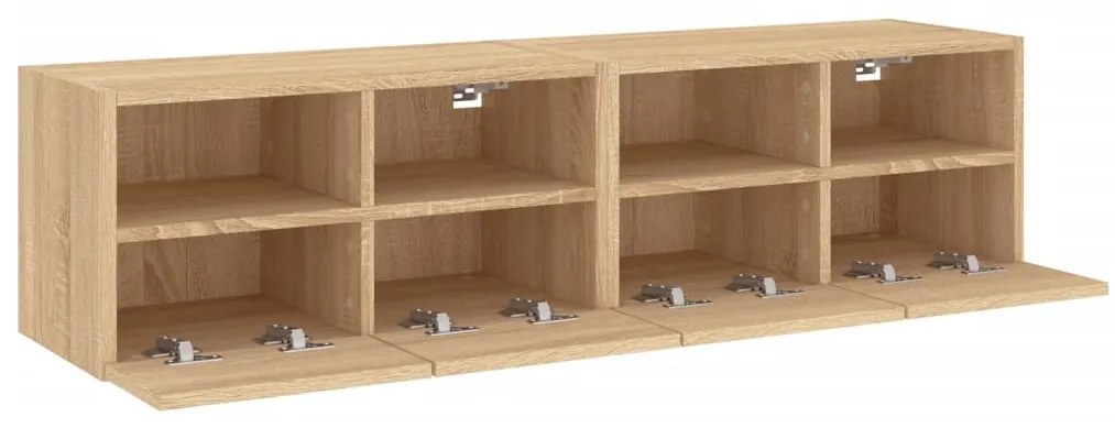 vidaXL Ντουλάπι Τοίχου Τηλεόρασης Sonoma Δρυς 60x30x30εκ. Επεξ. Ξύλο