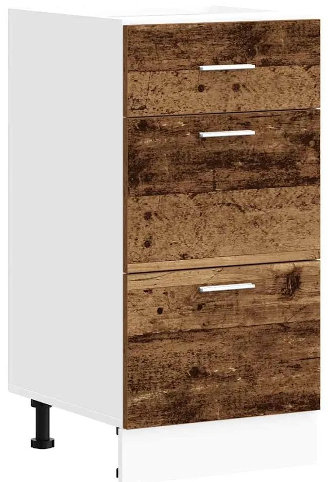 Κάτω ντουλάπι Παλιό ξύλο 40x46x81,5 cm Κατασκευασμένο ξύλο - Καφέ