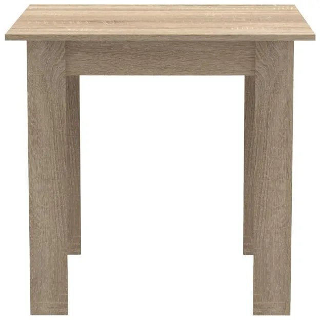 Σετ Τραπεζαρίας Manka I-Julita σετ 3τεμ σε sonoma-μαύρη απόχρωση 80x80x77εκ 80x80x77 εκ.