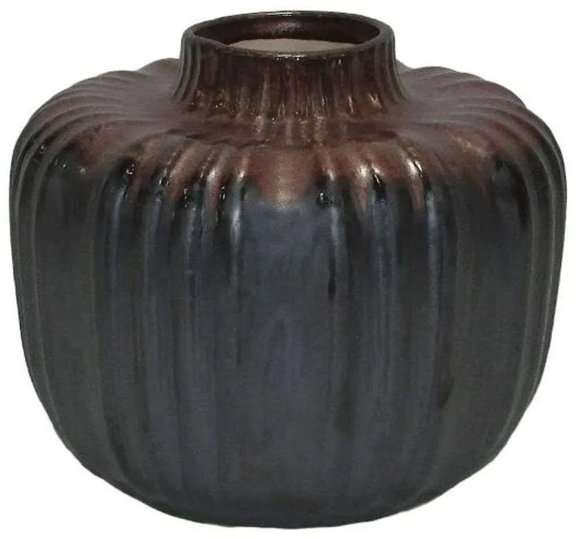 Βάζο Κεραμικό 003-223-083 17x17x14cm Grey-Brown Ceramic
