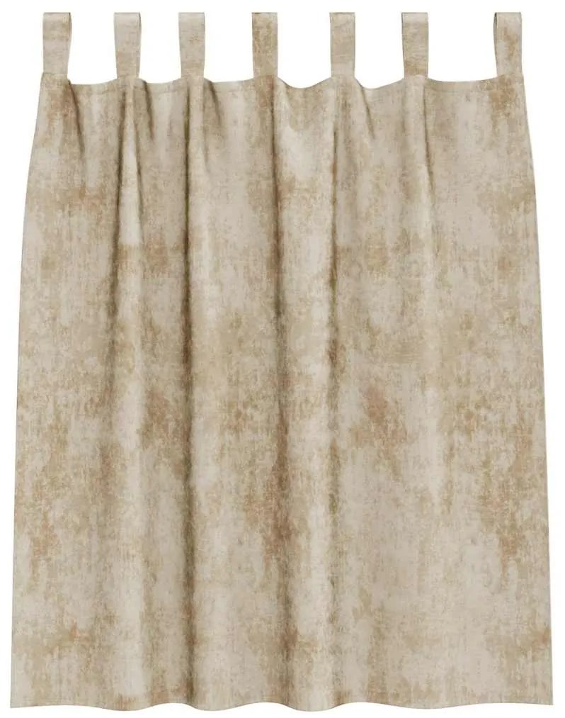 vidaXL Κουρτίνα με κουρτίνες 2 pcs Κρεμ 140 x 140 cm Βελούδο