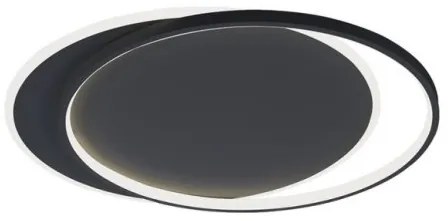 Πλαφονιέρα Φωτιστικό Οροφής LED 43W IP20 3000K Evelyn Viokef 4301901 Μαύρο